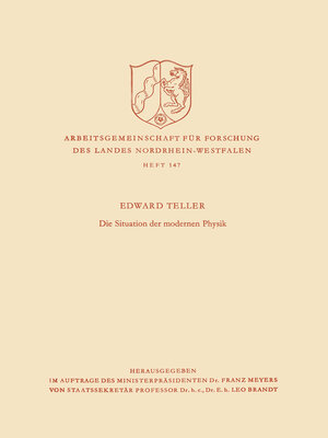 cover image of Die Situation der modernen Physik